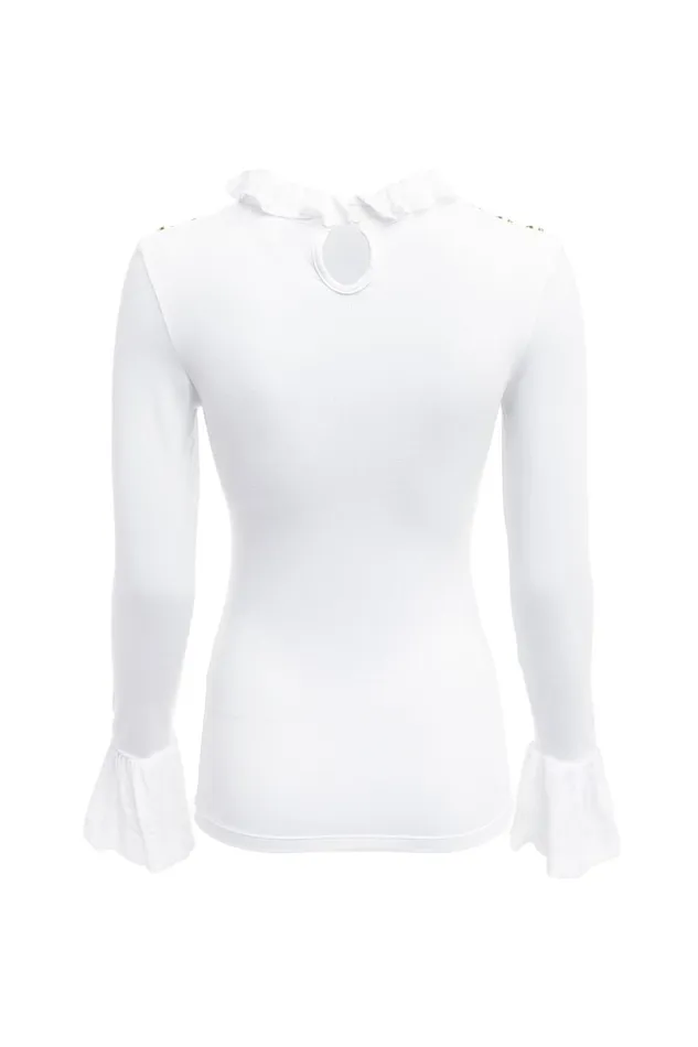 Holland Cooper Tops Women Lilibet Jersey Tee White Holland Cooper Tops Women Lilibet Jersey Tee White
