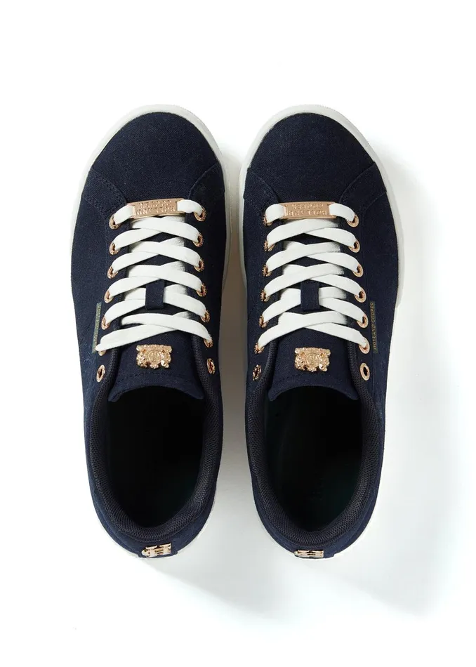 Holland Cooper Trainers Women Chelsea Court Trainer Ink Navy Holland Cooper Trainers Women Chelsea Court Trainer Ink Navy