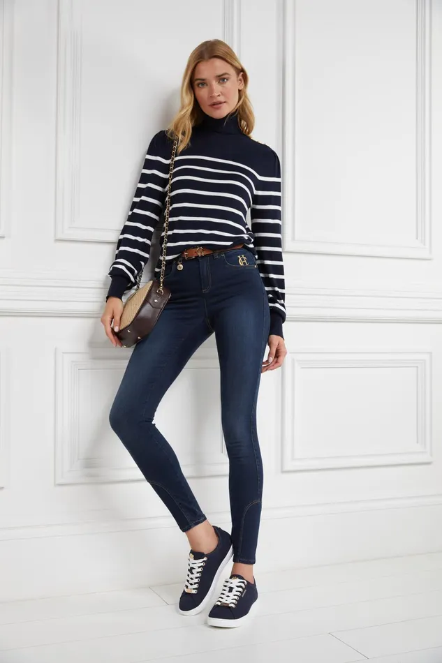 Holland Cooper Trainers Women Chelsea Court Trainer Ink Navy Holland Cooper Trainers Women Chelsea Court Trainer Ink Navy
