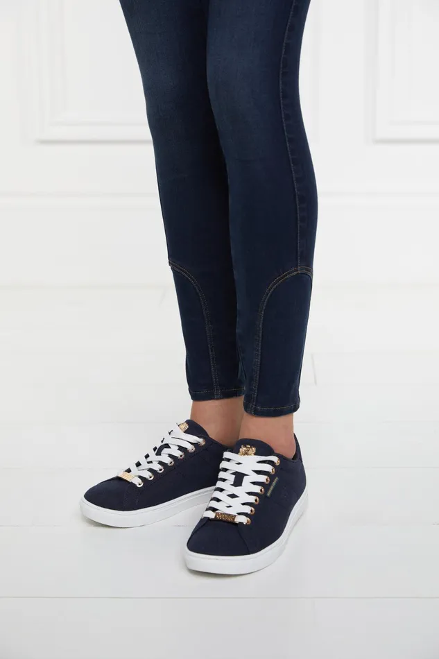 Holland Cooper Trainers Women Chelsea Court Trainer Ink Navy Holland Cooper Trainers Women Chelsea Court Trainer Ink Navy