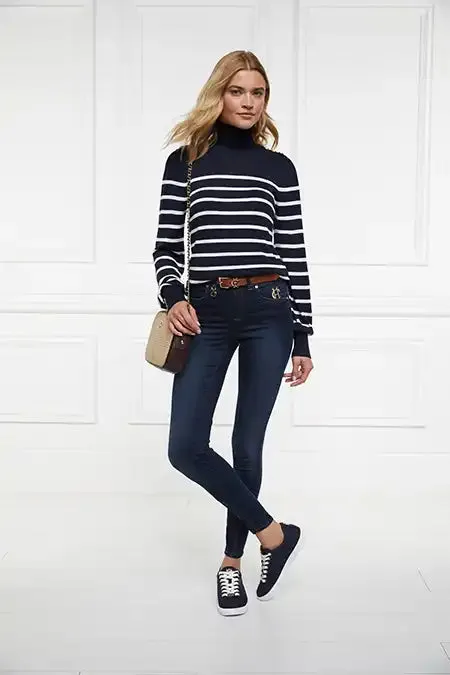 Holland Cooper Trainers Women Chelsea Court Trainer Ink Navy Holland Cooper Trainers Women Chelsea Court Trainer Ink Navy
