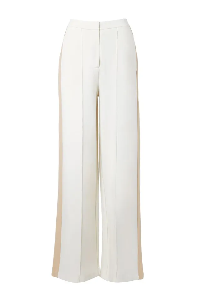Holland Cooper Trousers Women Wide Leg Pant Natural Holland Cooper Trousers Women Wide Leg Pant Natural