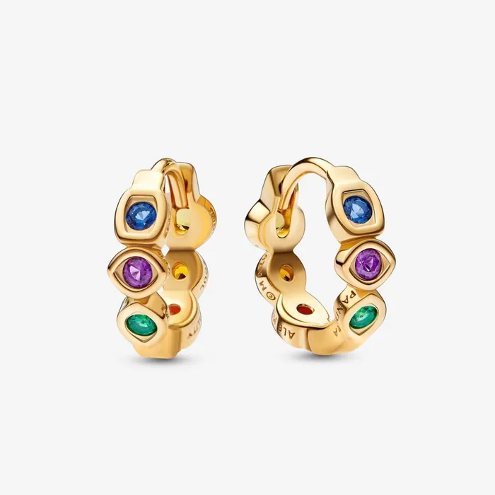 Hoop Earrings Women Pandora Marvel The Avengers Infinity Stones Hoop Earrings