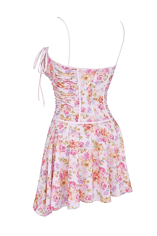 House Of CB AlejandraLight Lavender Print Corset Dress 8211 SALE Light Women Corset Dresses