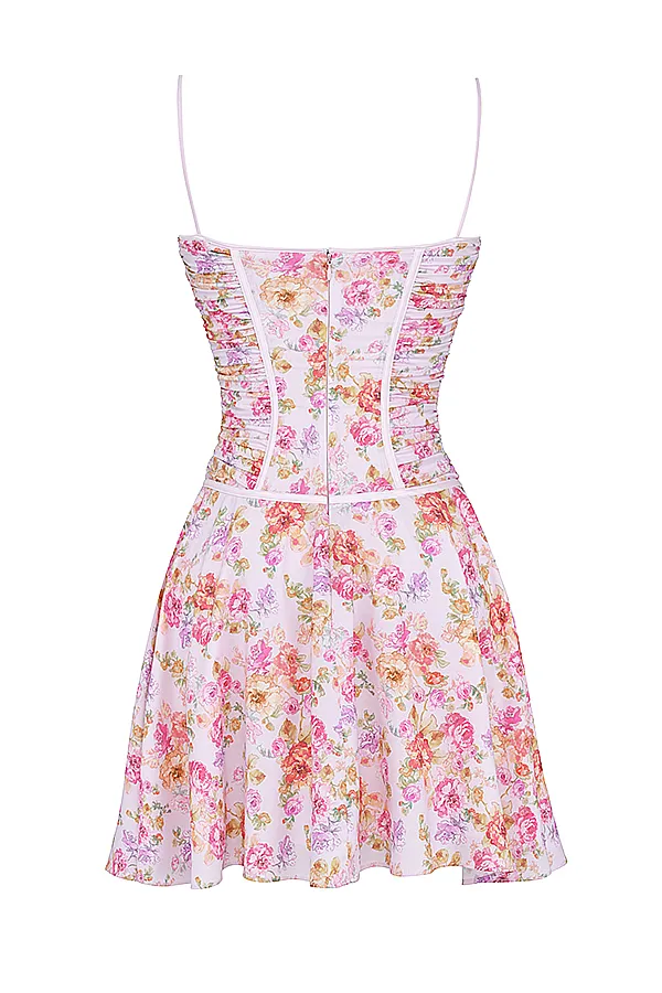 House Of CB AlejandraLight Lavender Print Corset Dress 8211 SALE Light Women Corset Dresses