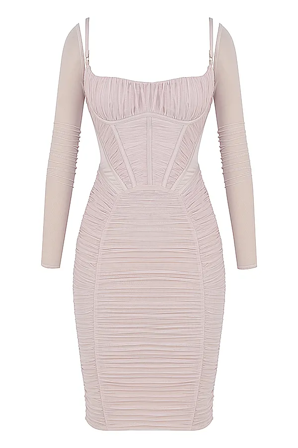 House Of CB FreyjaCrystal Gathered Corset Dress 8211 SALE Crystal Women Bodycon Dresses