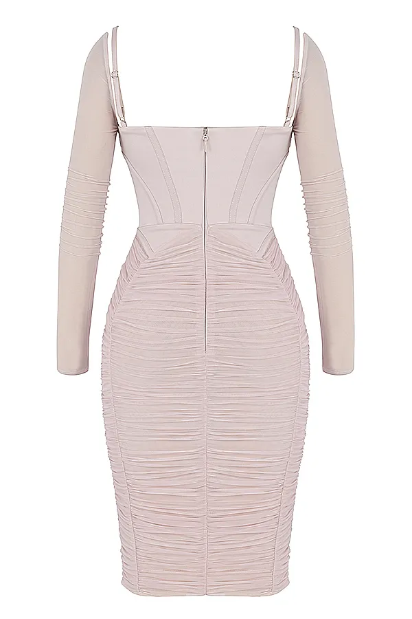House Of CB FreyjaCrystal Gathered Corset Dress 8211 SALE Crystal Women Bodycon Dresses