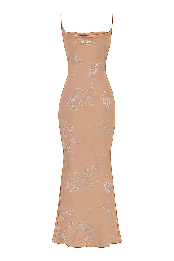 House Of CB GabrielleIridescent Cafe Au Lait Maxi Dress 8211 SALE Iridescent Women Maxi Dresses