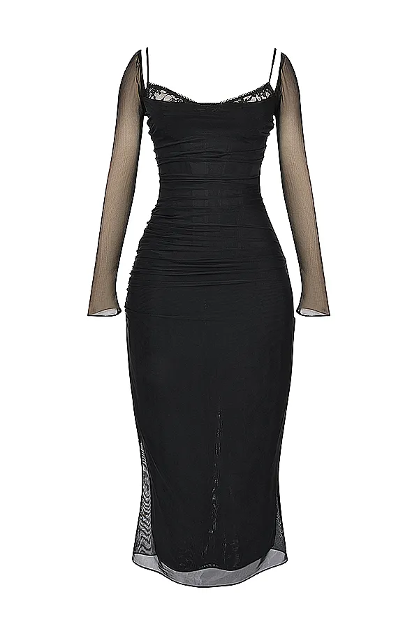 House Of CB KatarinaBlack Maxi Dress Black Women Corset Dresses