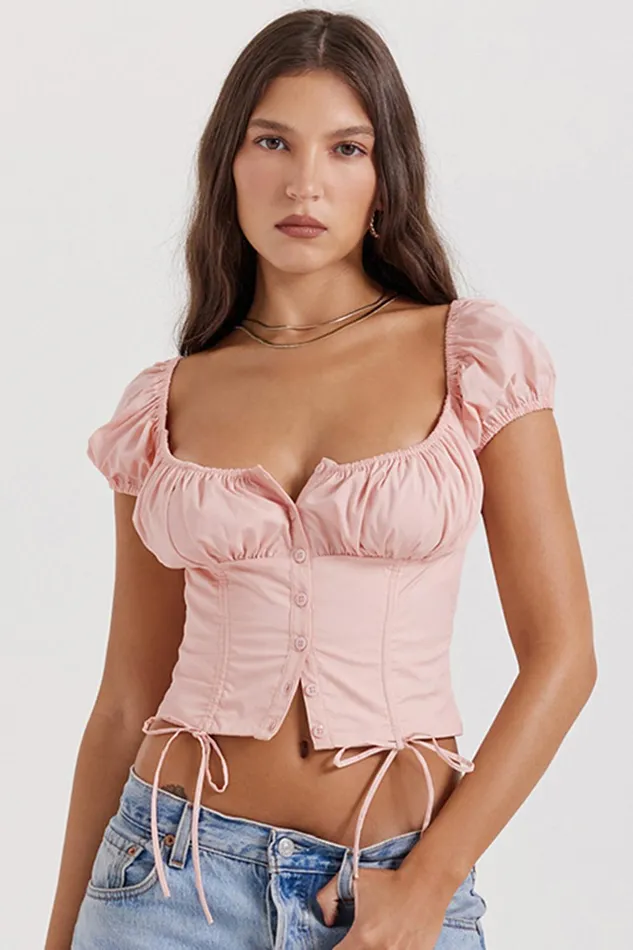 House Of CB KittyBaby Pink Gathered Top 8211 SALE Baby Women Tops