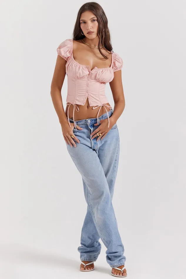 House Of CB KittyBaby Pink Gathered Top 8211 SALE Baby Women Tops
