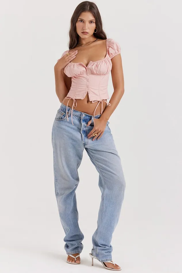 House Of CB KittyBaby Pink Gathered Top 8211 SALE Baby Women Tops