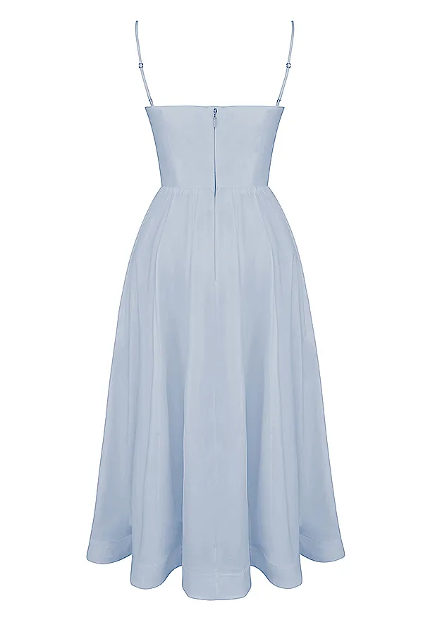 House Of CB LolitaSoft Blue Corset Sundress Soft Women Corset Dresses