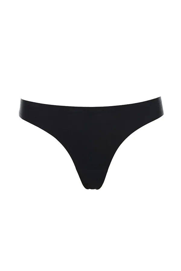 House Of CB MicromodalSeamless Thong 8211 Black Seamless Women