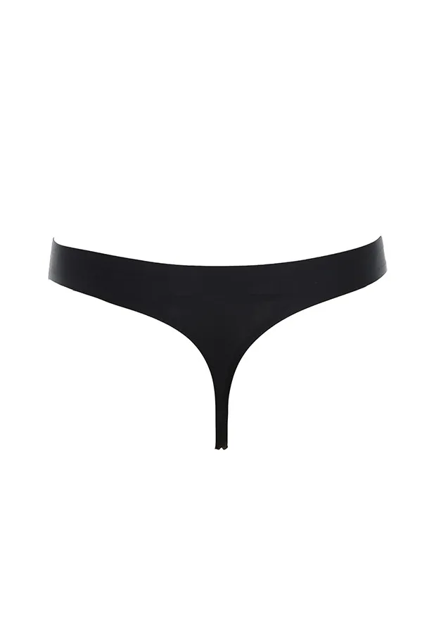 House Of CB MicromodalSeamless Thong 8211 Black Seamless Women