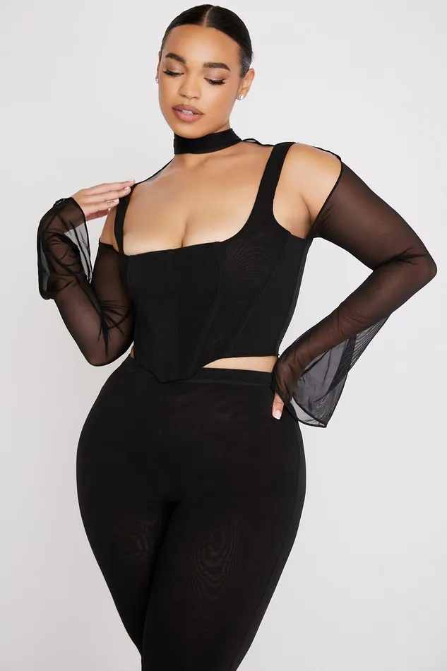 House Of CB PaulinaBlack High Neck Corset 8211 SALE Black Women Corsets