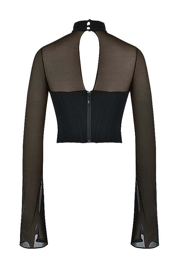 House Of CB PaulinaBlack High Neck Corset 8211 SALE Black Women Corsets