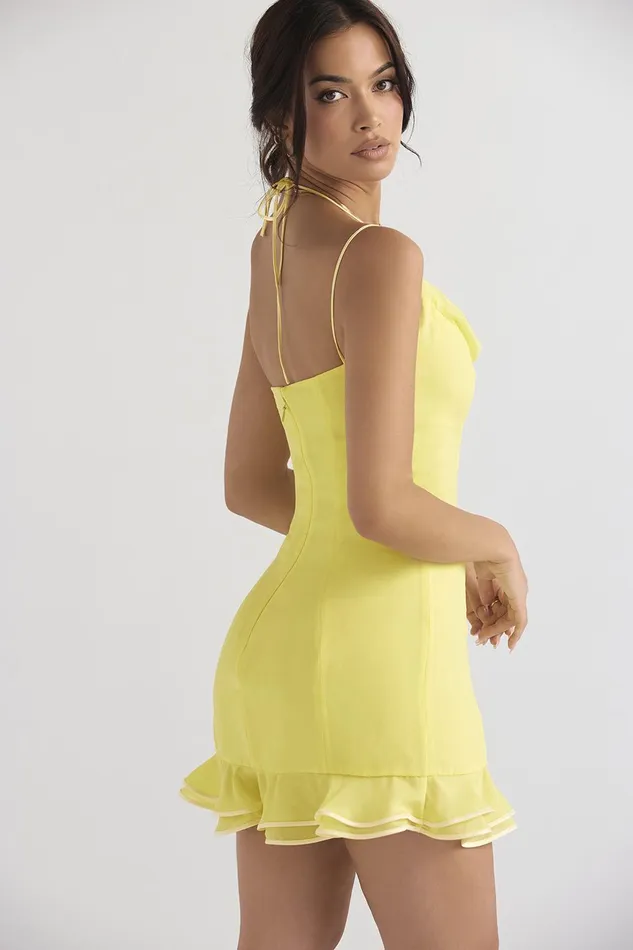 House Of CB RossellaButtercup Ruffle Mini Dress 8211 SALE Buttercup Women Mini Dresses