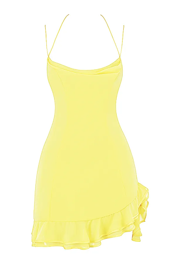 House Of CB RossellaButtercup Ruffle Mini Dress 8211 SALE Buttercup Women Mini Dresses
