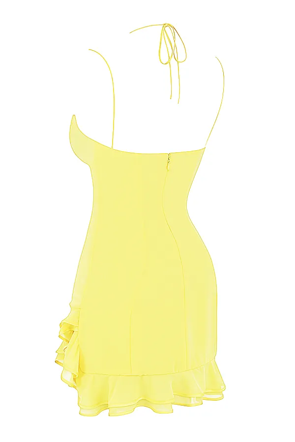 House Of CB RossellaButtercup Ruffle Mini Dress 8211 SALE Buttercup Women Mini Dresses
