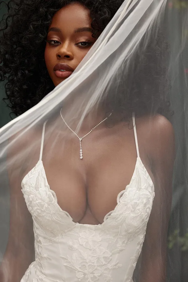 House Of CB SoleneWhite Lace Bridal Gown White Women Maxi Dresses