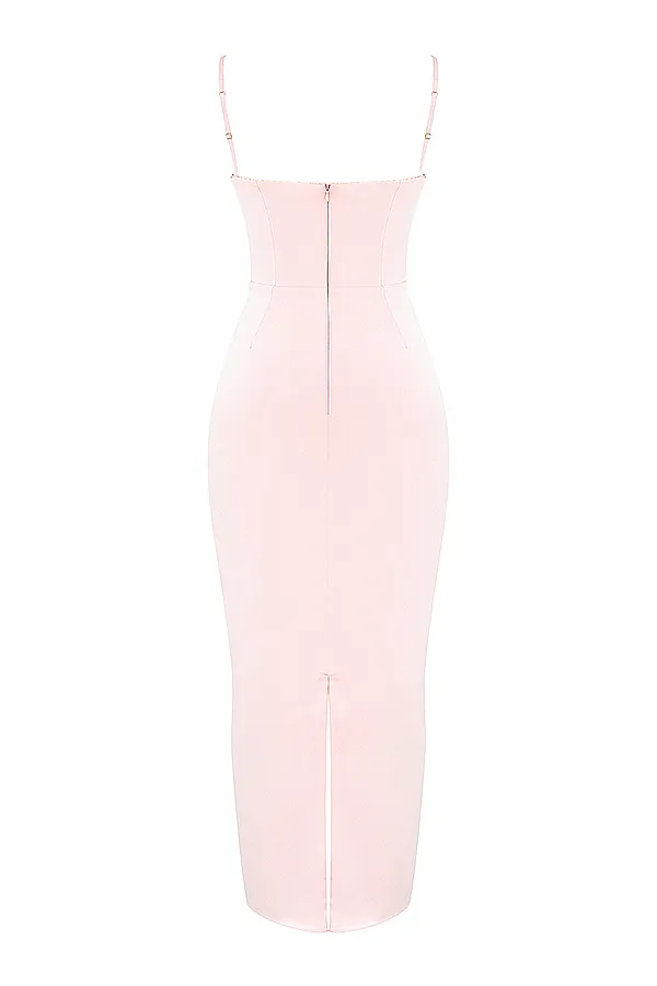 House Of CB StefaniaSoft Peach Corset Maxi Dress Soft Women Corset Dresses