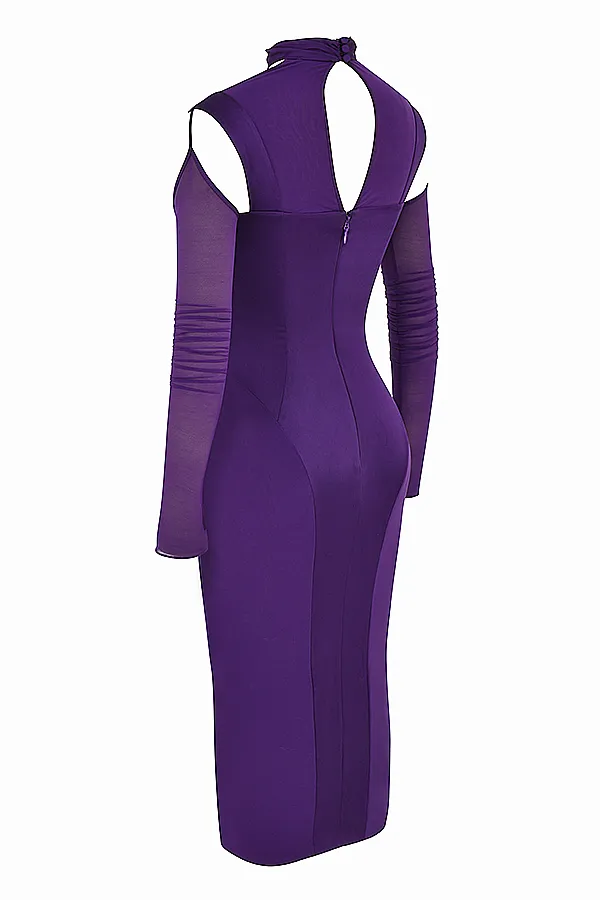 House Of CB TalikaGrape Corset Midi Dress 8211 SALE Grape Women Bodycon Dresses