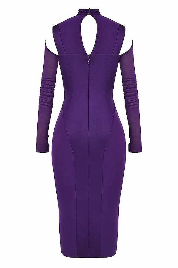 House Of CB TalikaGrape Corset Midi Dress 8211 SALE Grape Women Bodycon Dresses