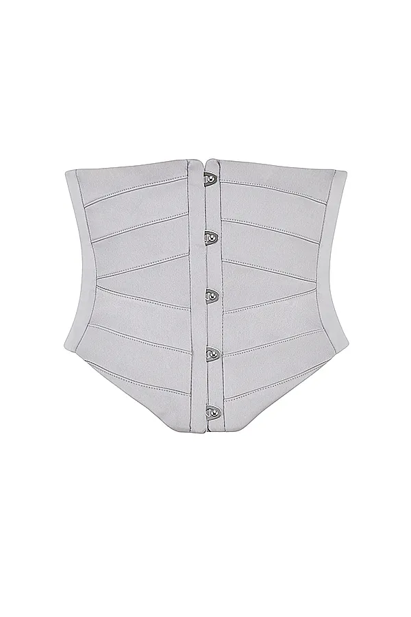 House Of CB VienneGrey Satin Underbust Corset 8211 SALE Grey Women Corsets