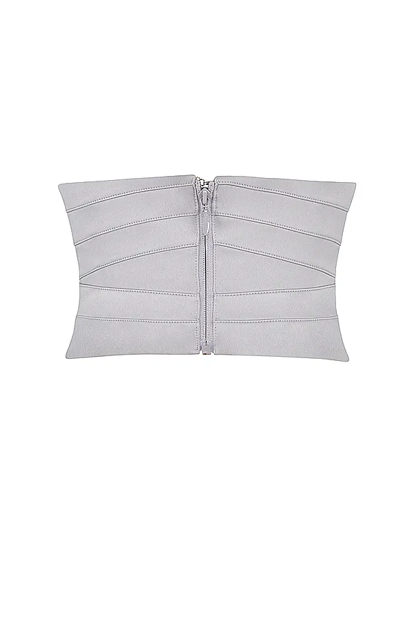 House Of CB VienneGrey Satin Underbust Corset 8211 SALE Grey Women Corsets