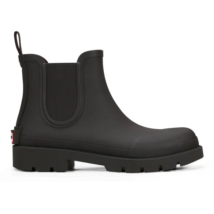 Hunter Boots Orford Waterproof Chelsea Boots Dark Brown Men Rain Boots