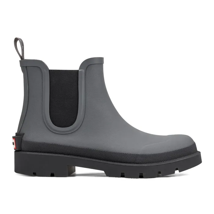 Hunter Boots Orford Waterproof Chelsea Boots Dark Gray Men Rain Boots