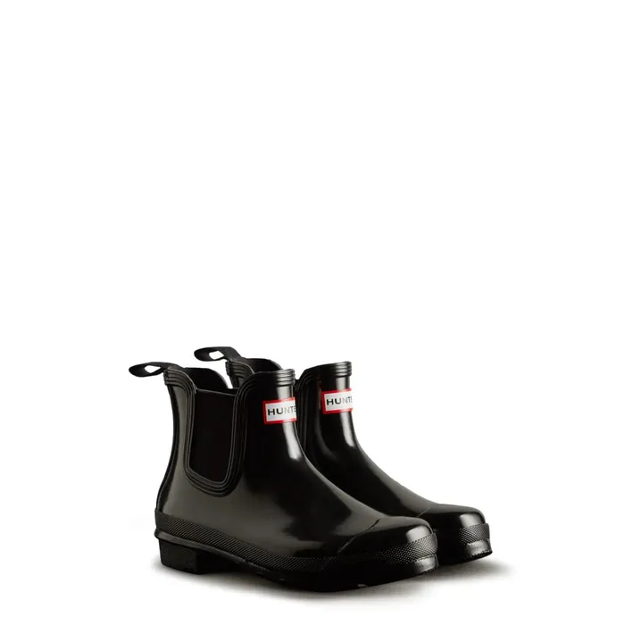 Hunter Boots Original Gloss Chelsea Boots 8211 Hunter Boots Black Women Short and Ankle Boots Hunter Boots Original Gloss Chelsea Boots 8211 Hunter Boots Black Women Short and Ankle Boots