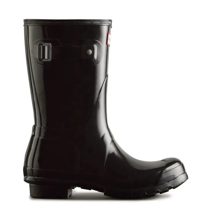Hunter Boots Original Short Gloss Rain Boots 8211 Hunter Boots Black Women Rain Boots