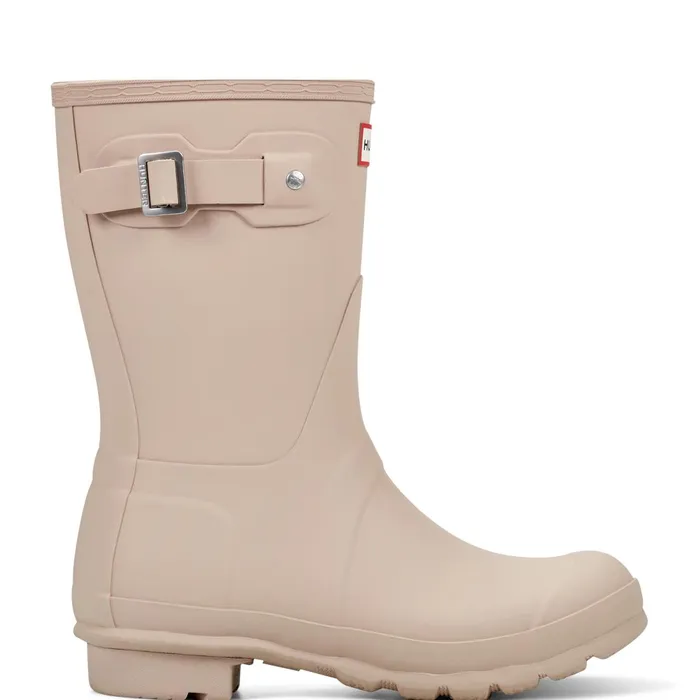 Hunter Boots Original Short Rain Boots Medium Natural Women Short and Ankle Boots