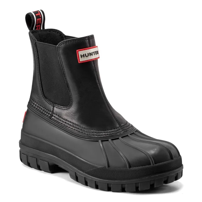 Hunter Boots Sutton Waterproof Duck Boots Black Women Insulated and Snow Boots Hunter Boots Sutton Waterproof Duck Boots Black Women Insulated and Snow Boots