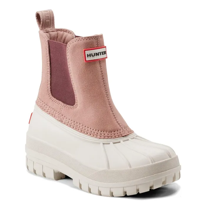 Hunter Boots Sutton Waterproof Duck Boots Medium Pinkivory Women Insulated and Snow Boots Hunter Boots Sutton Waterproof Duck Boots Medium Pinkivory Women Insulated and Snow Boots