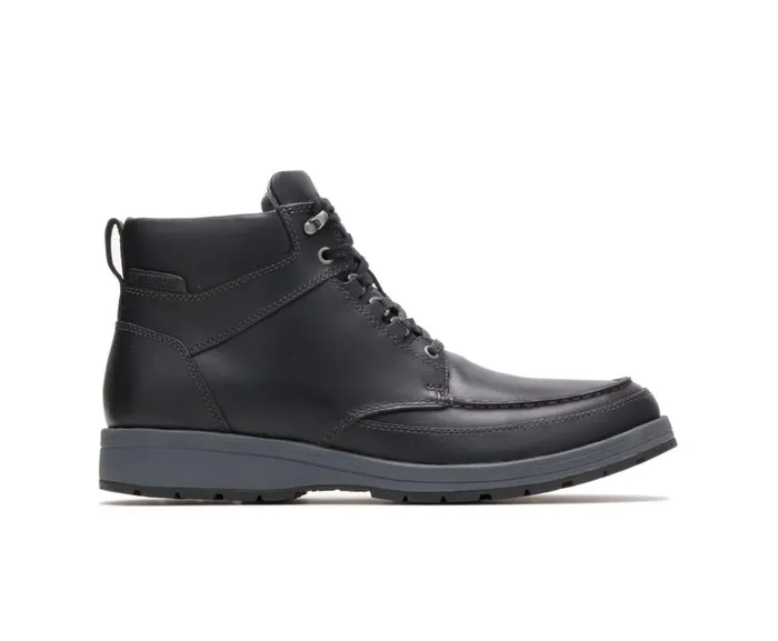 Hush Puppies Boots Men Beauceron Tall Ice Black Waterproof Leather