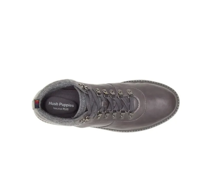 Hush Puppies Boots Men Heath Hiker Boot Dark Grey Leather Hush Puppies Boots Men Heath Hiker Boot Dark Grey Leather