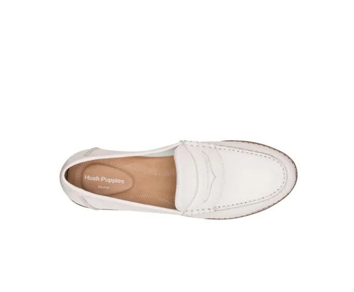 Hush Puppies Loafers Women Wren Loafer Perfect Fit Ivory Leather Hush Puppies Loafers Women Wren Loafer Perfect Fit Ivory Leather