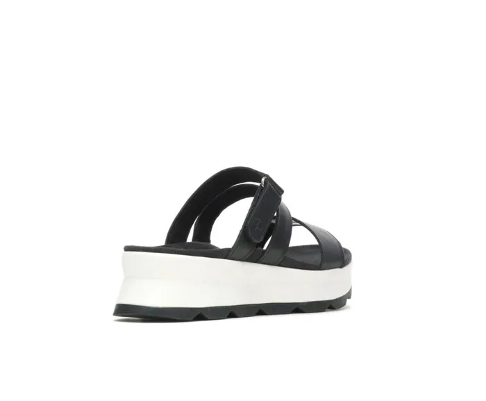 Hush Puppies Sandals Women Andi Slide Black Leather Hush Puppies Sandals Women Andi Slide Black Leather