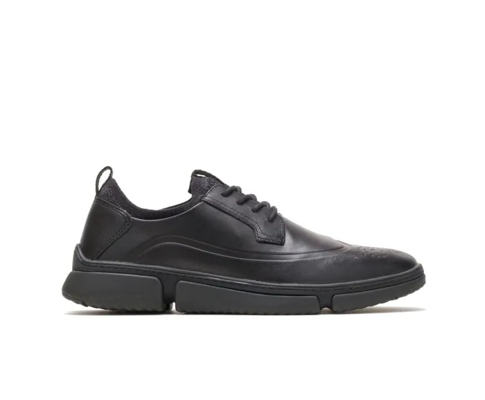 Hush Puppies Sneakers Men Bennet Wingtip Oxford Black Leather