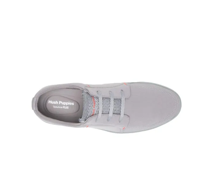 Hush Puppies Sneakers Men Briggs Plain Toe Oxford Frost Grey Textile