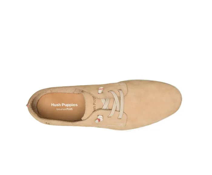 Hush Puppies Sneakers Men Everyday Lace Up Tan Nubuck