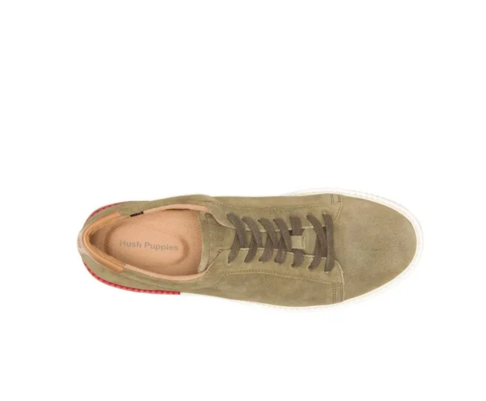 Hush Puppies Sneakers Men Heath Sneaker Olive Suede Hush Puppies Sneakers Men Heath Sneaker Olive Suede