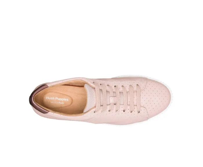 Hush Puppies Sneakers Women Sabine Sneaker Pale Blush Perf Leather Hush Puppies Sneakers Women Sabine Sneaker Pale Blush Perf Leather