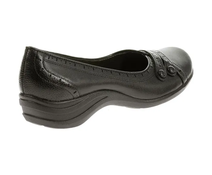 Hush Puppies Walking Shoes Women Burlesque Black Leather