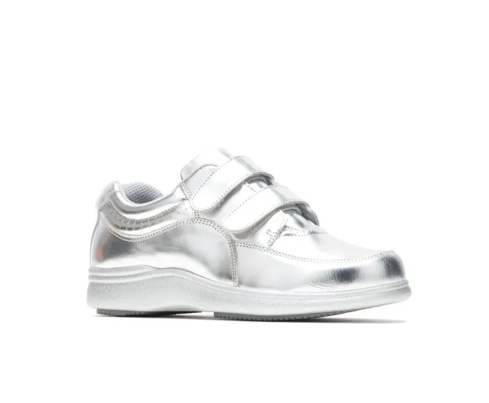 Hush Puppies Walking Shoes Women Power Walker Ii Silver Metallic Leather Hush Puppies Walking Shoes Women Power Walker Ii Silver Metallic Leather