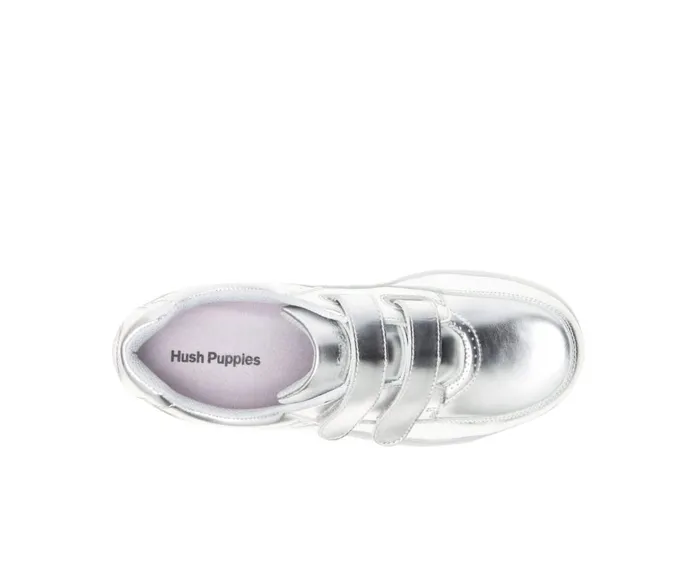 Hush Puppies Walking Shoes Women Power Walker Ii Silver Metallic Leather Hush Puppies Walking Shoes Women Power Walker Ii Silver Metallic Leather