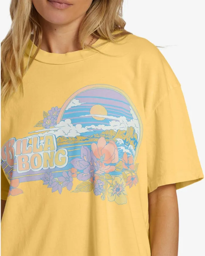 Island Blooms TShirt Fresh Squeezed Women Billabong Graphic Tees and Tanks